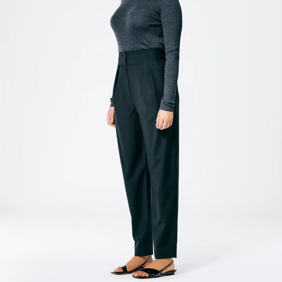 Sz6 Tibi Black Tropical Wool Blend Yasmeen Trousers - EUC - Picture 10 of 11